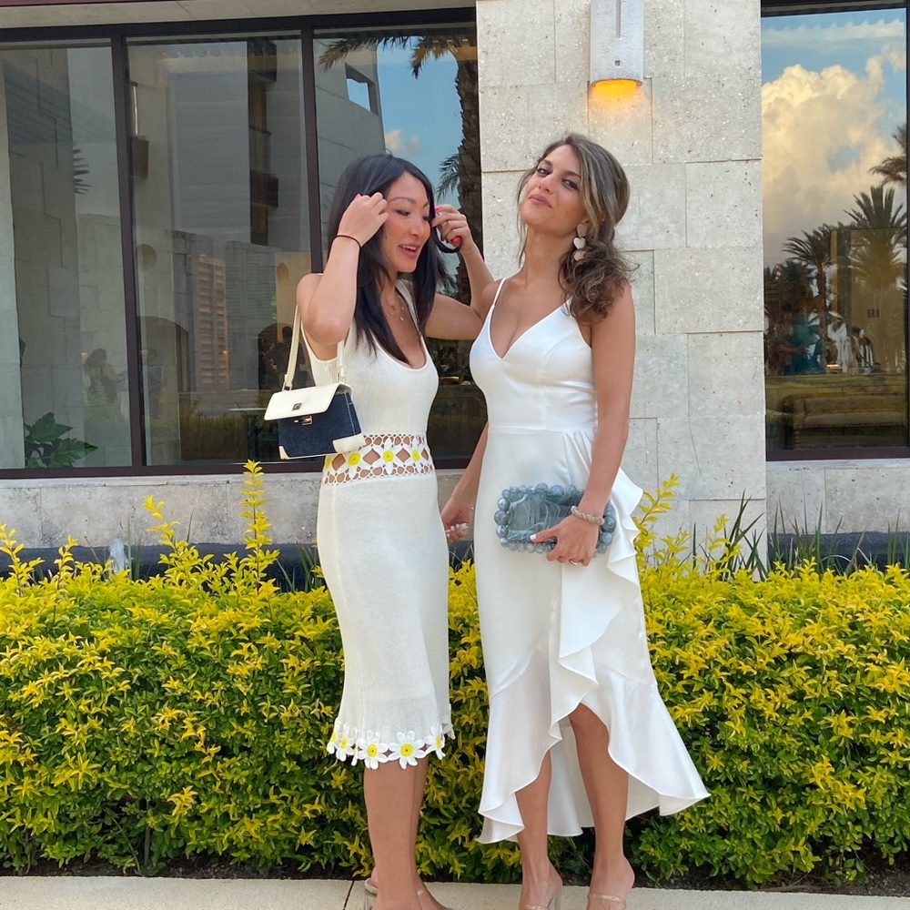 STAUD white dress